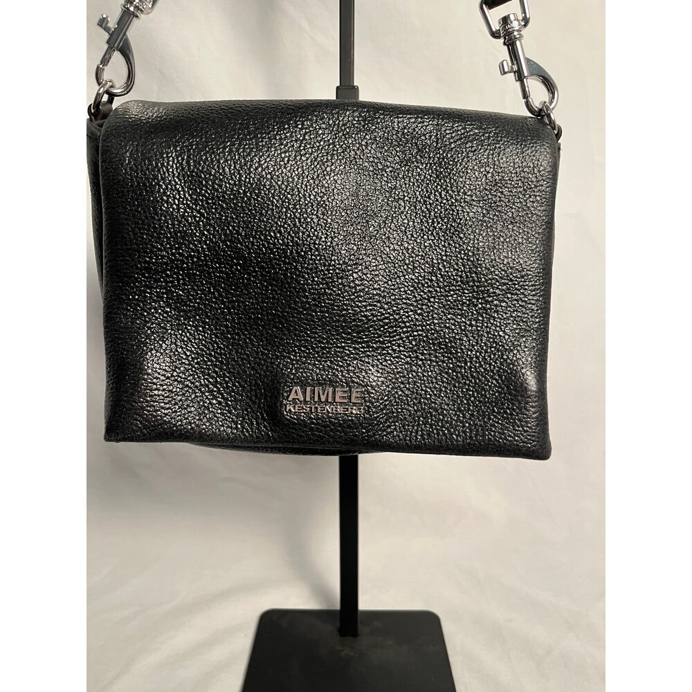 Black Aimee Kestenberg Leather Crossbody Shoulder Bag